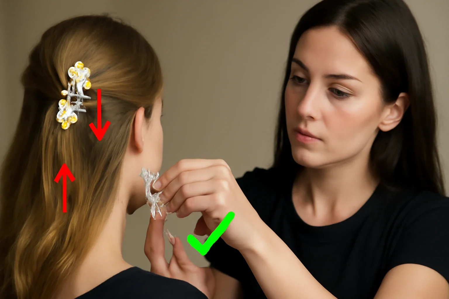 Clip da sezionatura: come dividere i capelli prima della piega senza stringere le ciocche
